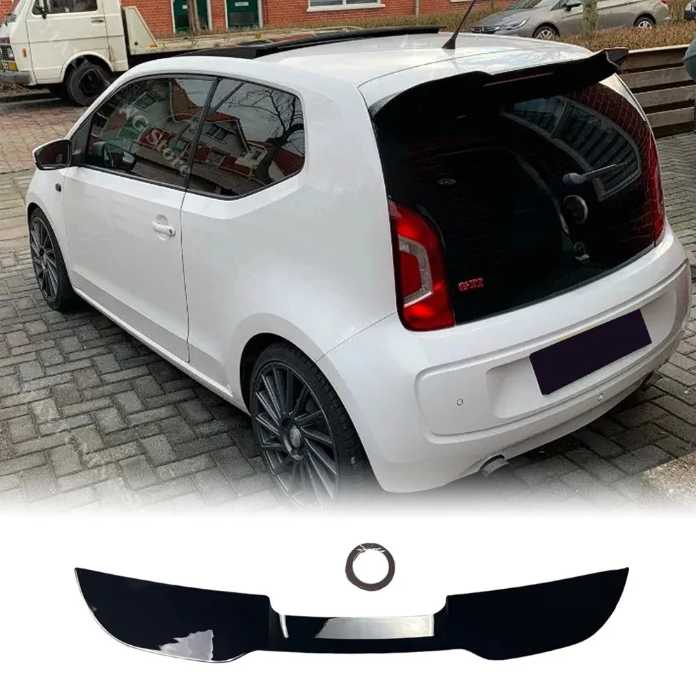 Dla Volkswagen Up Seat Mii 2011-2021 Skoda Citigo 2012-2020 GTI Style Tylny spojler dachowy Tylny dyfuzor bagażnika Splitter Skrzydło ogonowe — 2