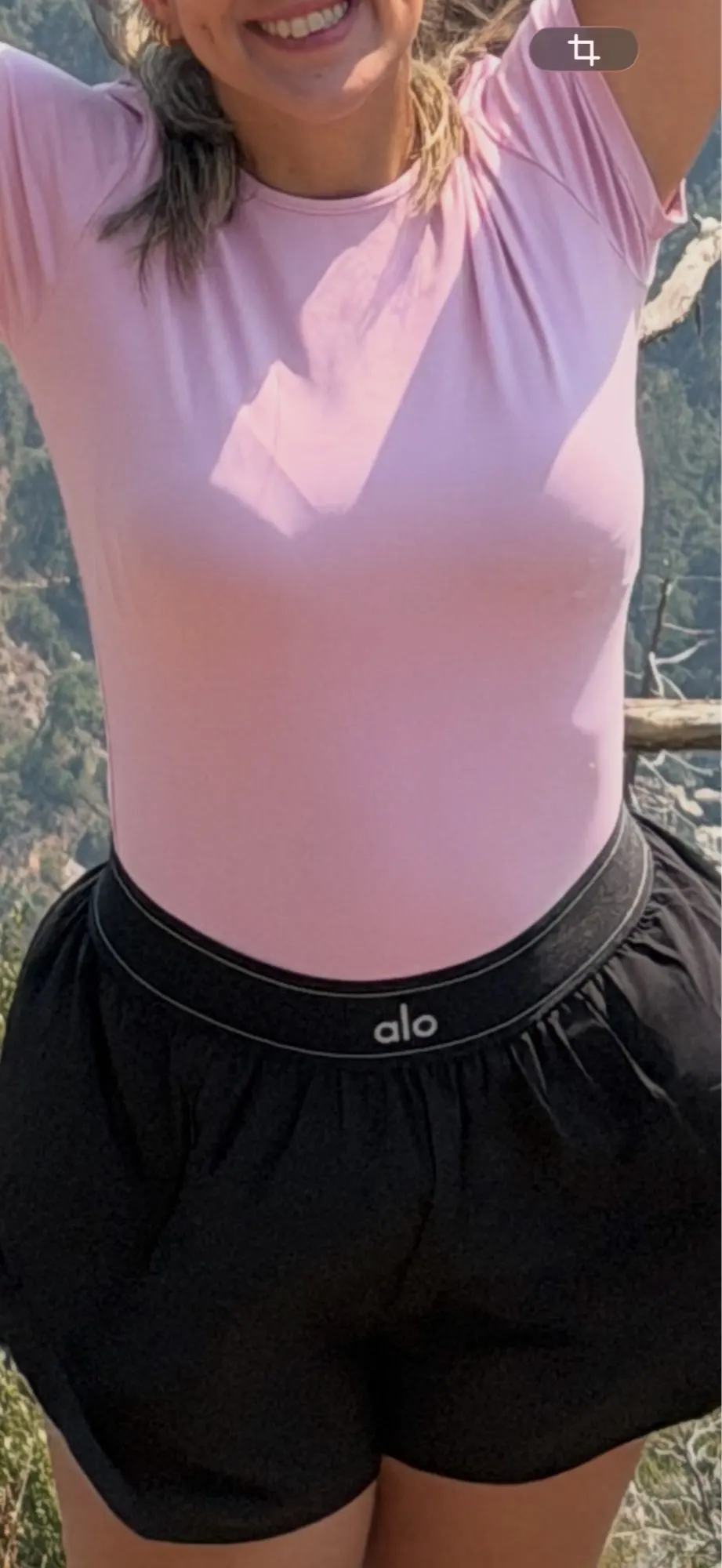1 PC Solid Color Scrunch Slim Casual Yoga T-Shirt Gym Sports Running Shirts for Woman Fitness Training Breathable Naked Feel Top photo review