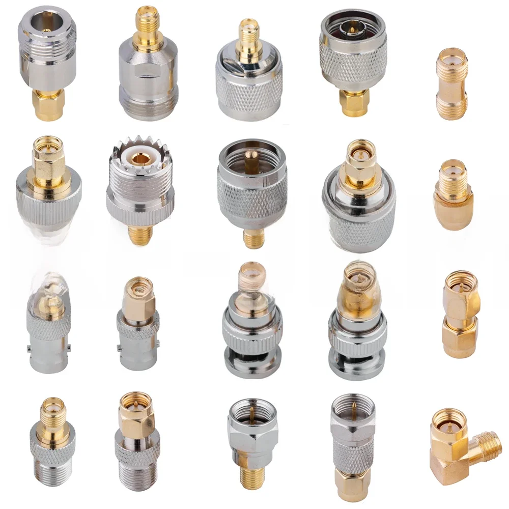 Connecteur 1 pièces SMA mâle femelle vers SMA BNC UHF N F type mâle femelle adaptateur RF