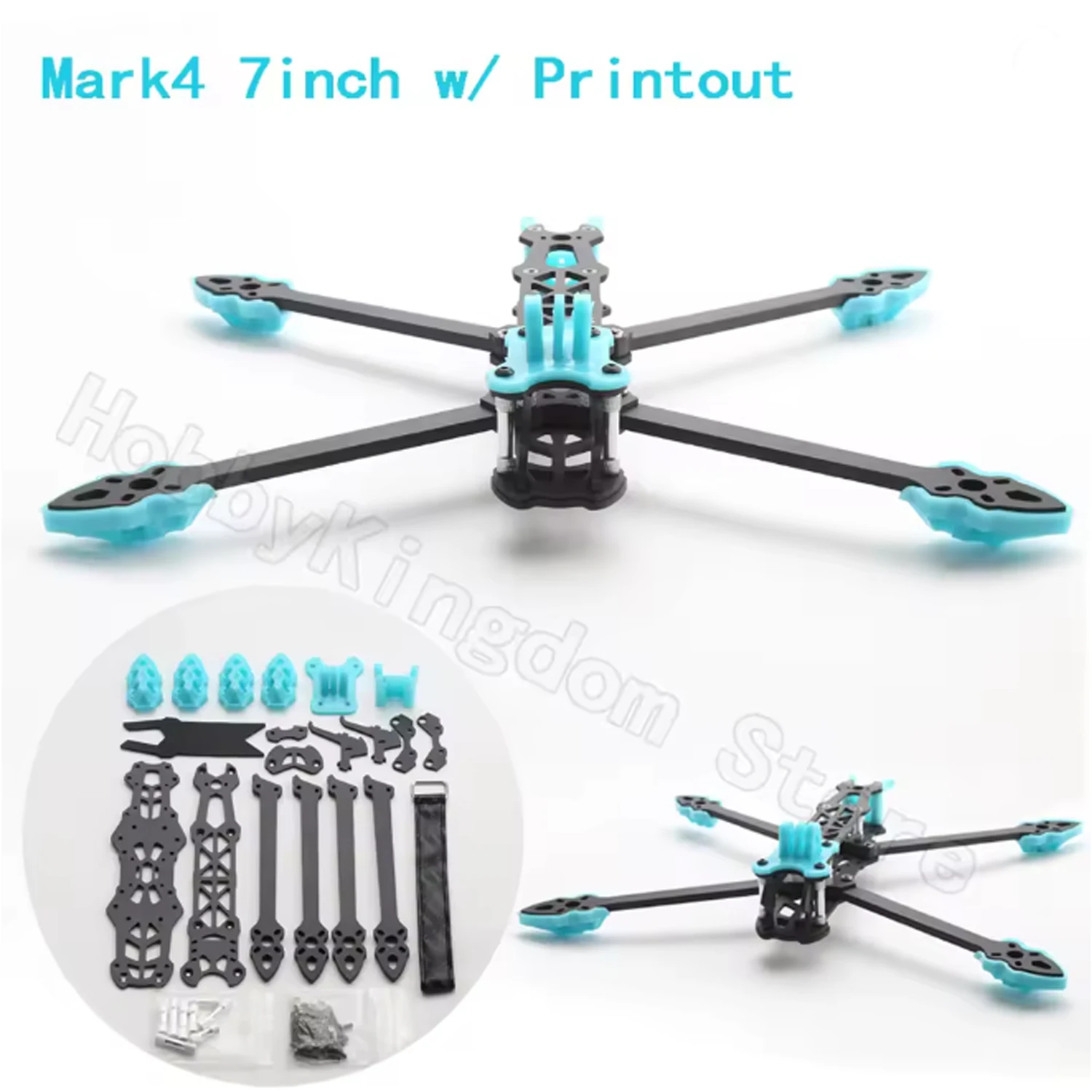 Mark4 5 inch FPV Koolstofvezel Frame 225mm Wielbasis 5mm arm Freestyle Lange Afstand Frame voor RC Quadcopter racing drone