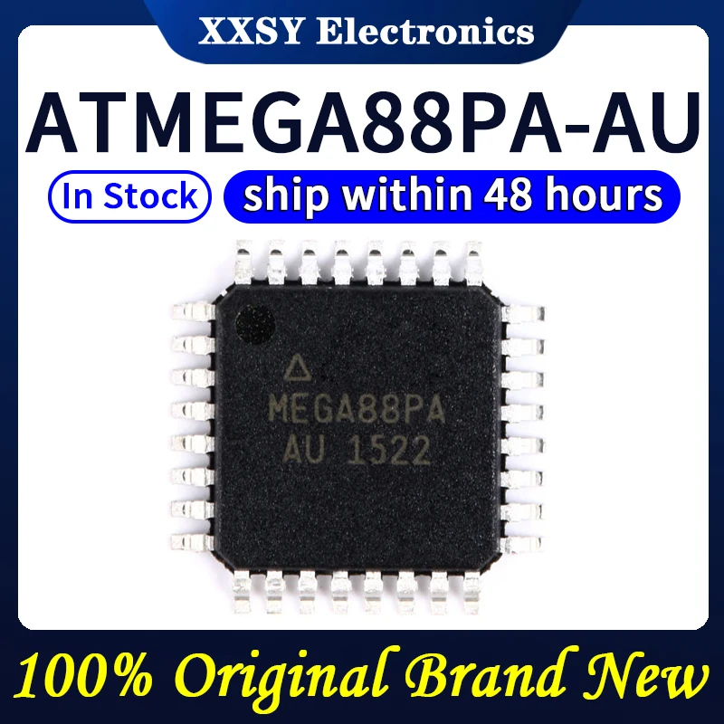 ATMEGA88PA-AU TQFP-32 ATMEGA88PA microcontroller MCU/MPU IC singlechip integrated circuit