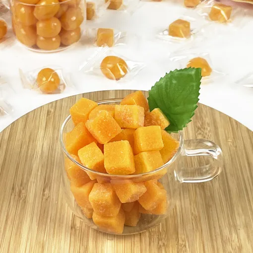 Natural beauty Apple mango jelly cube 1.5kg(500g x 3 bags)/mango jelly more delicious than dry mango ~