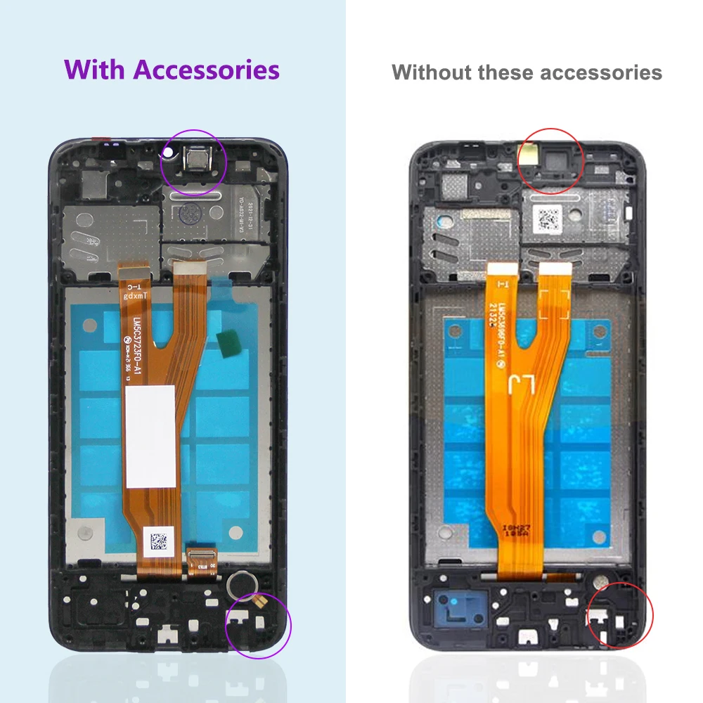 A032F Display For SAMSUNG A03 Core LCD A032 SM-A032F/DS Display Touch Screen+frame Digitizer Assembly