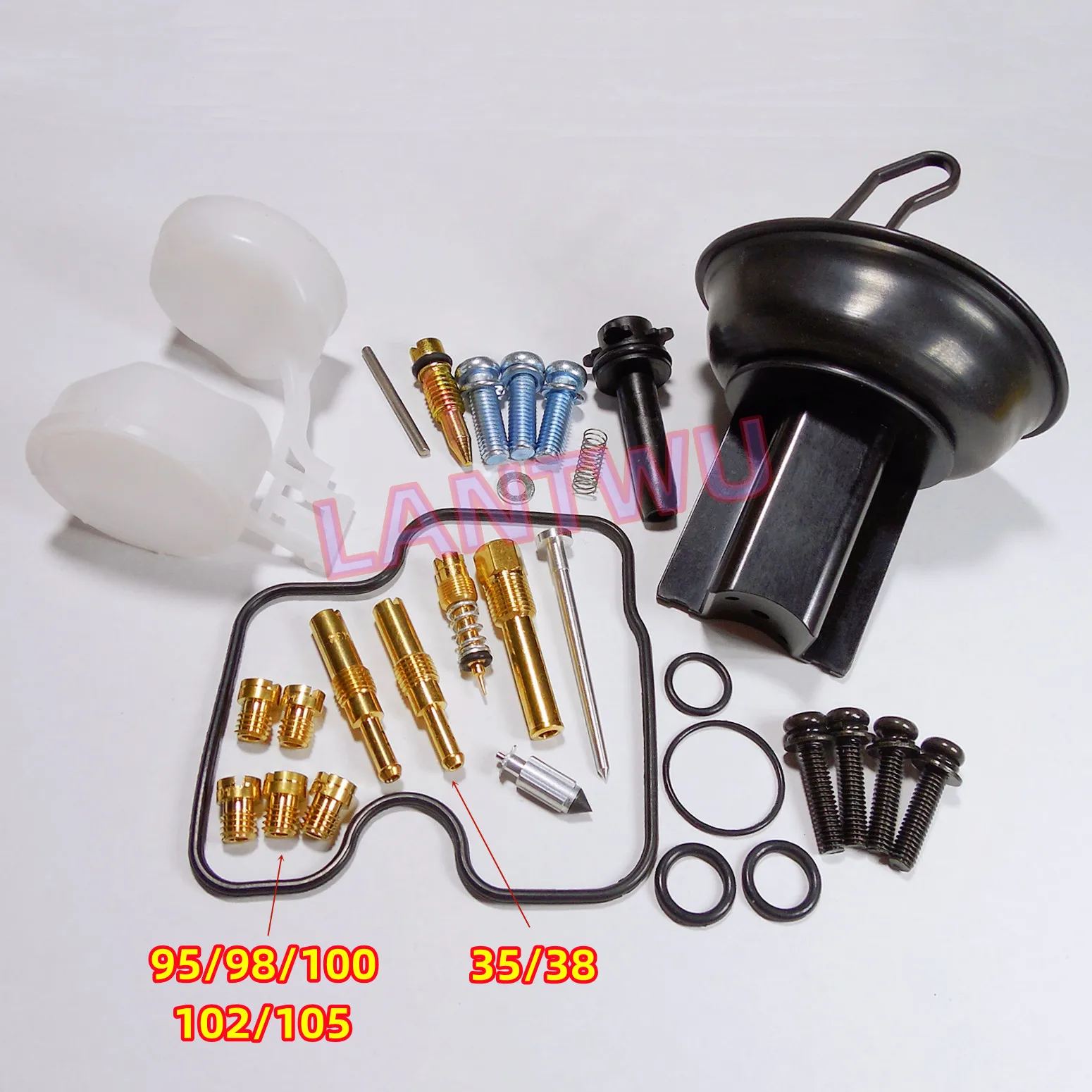 (1 sets/pack) for Honda CB400SF VTEC motorcycle Keihin carburetor repair kit with plunger diaphragm assembly and float