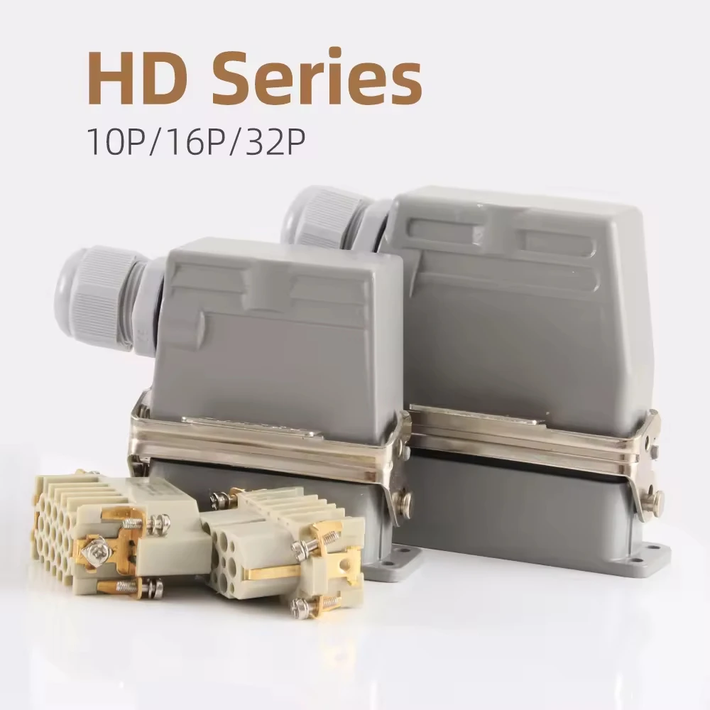 

ZHQCN Heavy Duty Connector HD Female Male Industrial Waterproof Connector 15-128P Copper Core For Machines And Equipment