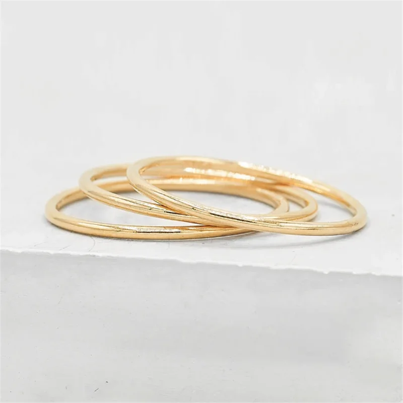 Bague en or 14 carats pour femmes, bijoux style Boho, minimaliste, empilable, style bohème