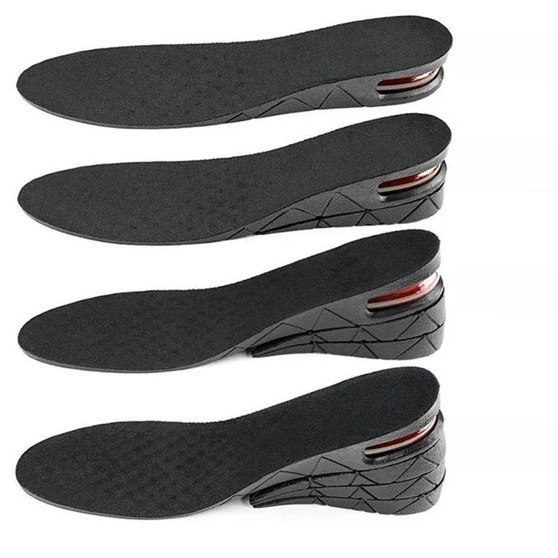 Höhenerhöhungs-Einlegesohlen, Luftpolster, Aufzug, Schuheinlegesohle, Aufzüge, Kits, Einsätze für Männer und Frauen, größere Einlegesohlen, 3–9 cm, variable Höhe