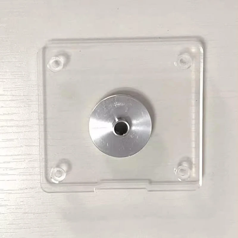Runde Grundplatte + Führungsbuchsen für Fräsmaschinen aus Aluminiumlegierung mit vorgebohrten Löchern zum Gravieren und für elektromechanische Holzbearbeitung. – Detail 6