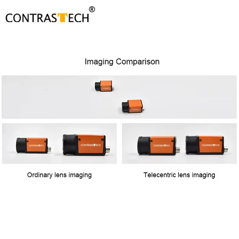 16K Line Scan Telecentric Lens 59mm Large Format Industrial Machine Vision Lens M72 High Resolution Inspection Measurement
