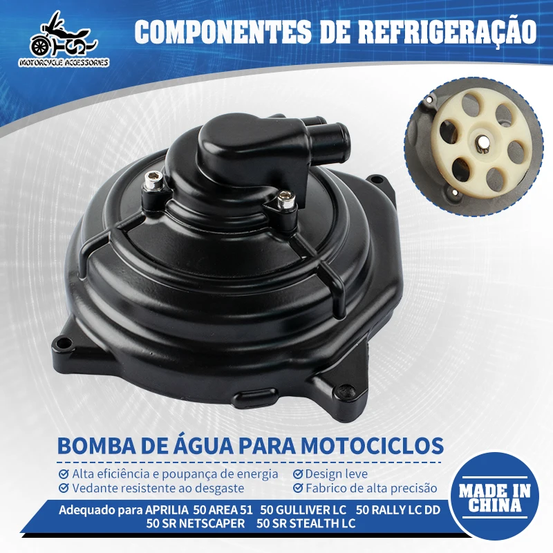 Acessórios para motocicleta SJ Conjunto de bomba d'água para motor Aprilia 50 SR NETSCAPER RACING STEALTH WWW LC AREA GULLIVER RALLY LC 1996 1997 1998 1999