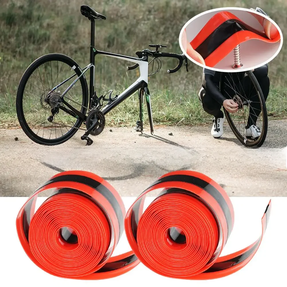 AliExpress NONE 2pcs MTB Bicycle Inner Tube Anti Puncture Lining Belt Red Color Bike Tire Protector Proof 700C Road Bike Belt Tube Protector Tap