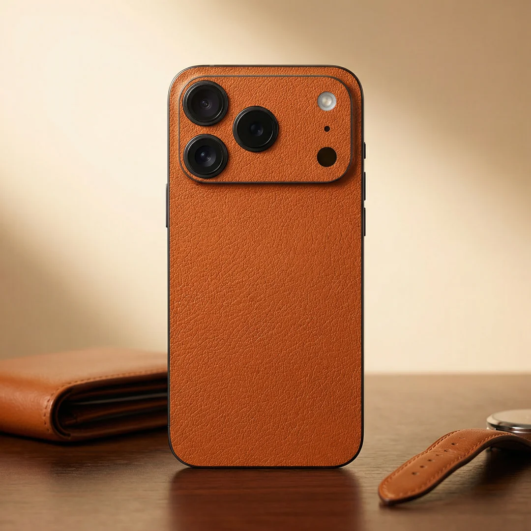 

Leather Phone Skin for iPhone 11/12/13/14/15/16/17 Pro/Pro Max Series – Premium Leather Wrap | NE022 By Nexa Skins