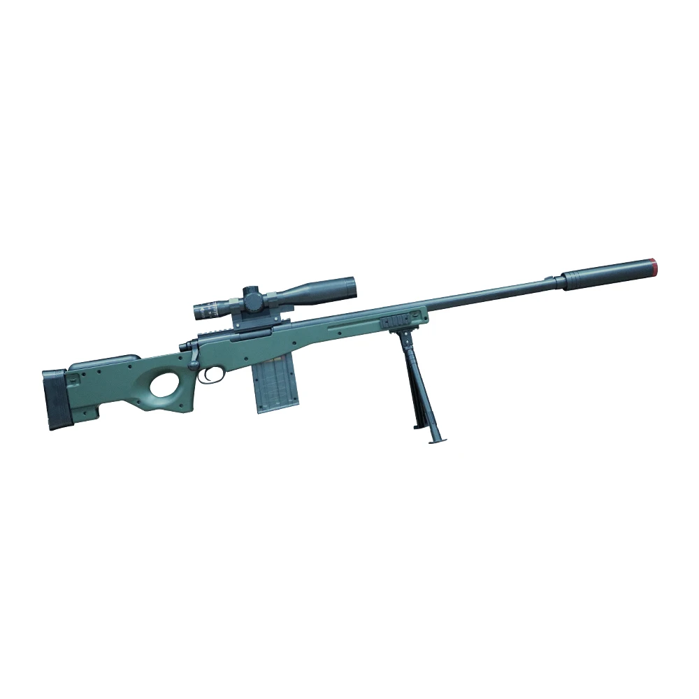 Big Brain AWM with a Sponged Gun Pit Emission SCOPES 130cm Model Gun Bolt Action Bibitan Gun sniper gun