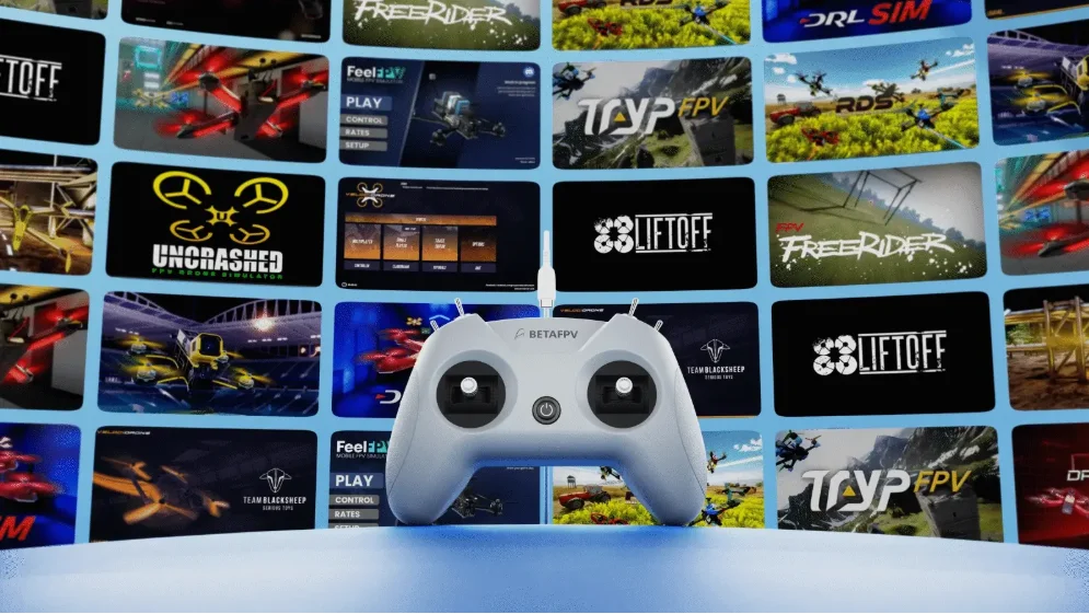 2025 NEW BETAFPV LiteRadio 2 SIM Controller Transmitter Mode 2 (Left Stick Throttle) JoyStick Mode Xbox Mode Dongle Mode