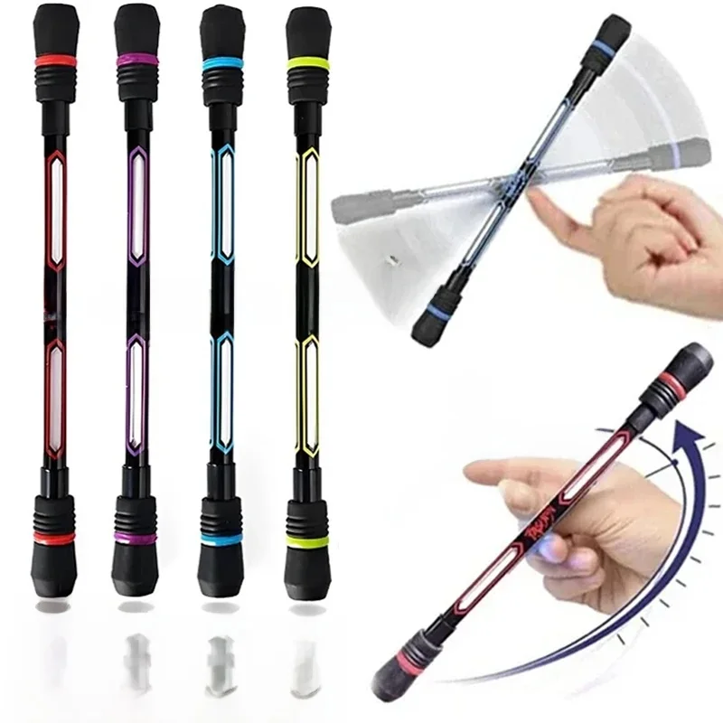 Stylo rotatif à doigt roulant, 4/1 pièces, stylo de tour de jeu, anti-Stress, jouets d'entraînement cérébral pour enfants, adultes et étudiants