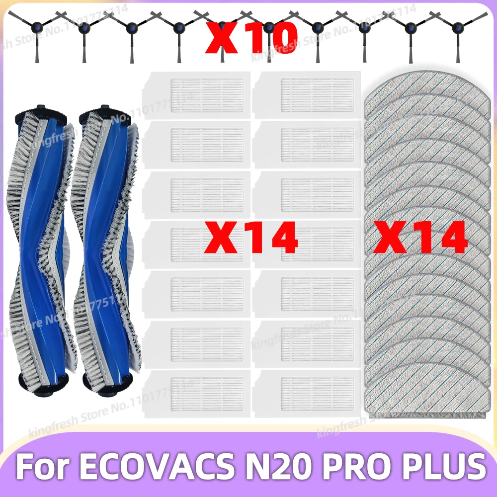 Ecovacs DEBOT N20 / N20 PLUS / N20 PRO PLUS 掃除機用パーツ - メインブラシ、サイドブラシ、Hepaフィルター、モップパッド、クロス、アクセサリー