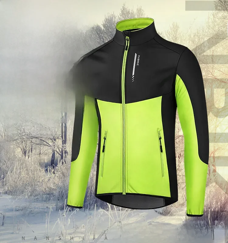 AliExpress INBIKE Cycling Clothing Men Windproof Waterproof Bicycle Jersey MTB Thermal Bike Jacket Winter Reflective  Windbreaker WJ603