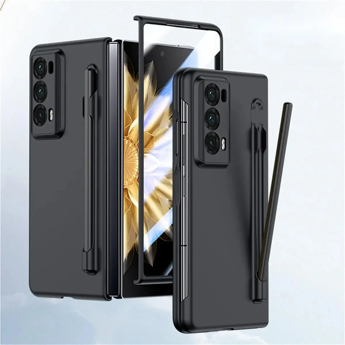 Etui na telefon Honor Magic V2 Solid Color PC Hard Shell Protection Shockproof Protective Film With S Pen Back Cover — zdjęcie produktu 7
