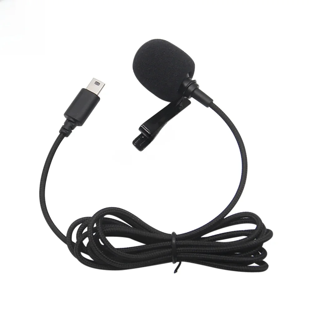 Mini microphone externe professionnel USB, 1.5m, stéréo, pour sport en plein air, révélateur Lavalier réinitialisation pour GoPro fore3/3 + 4