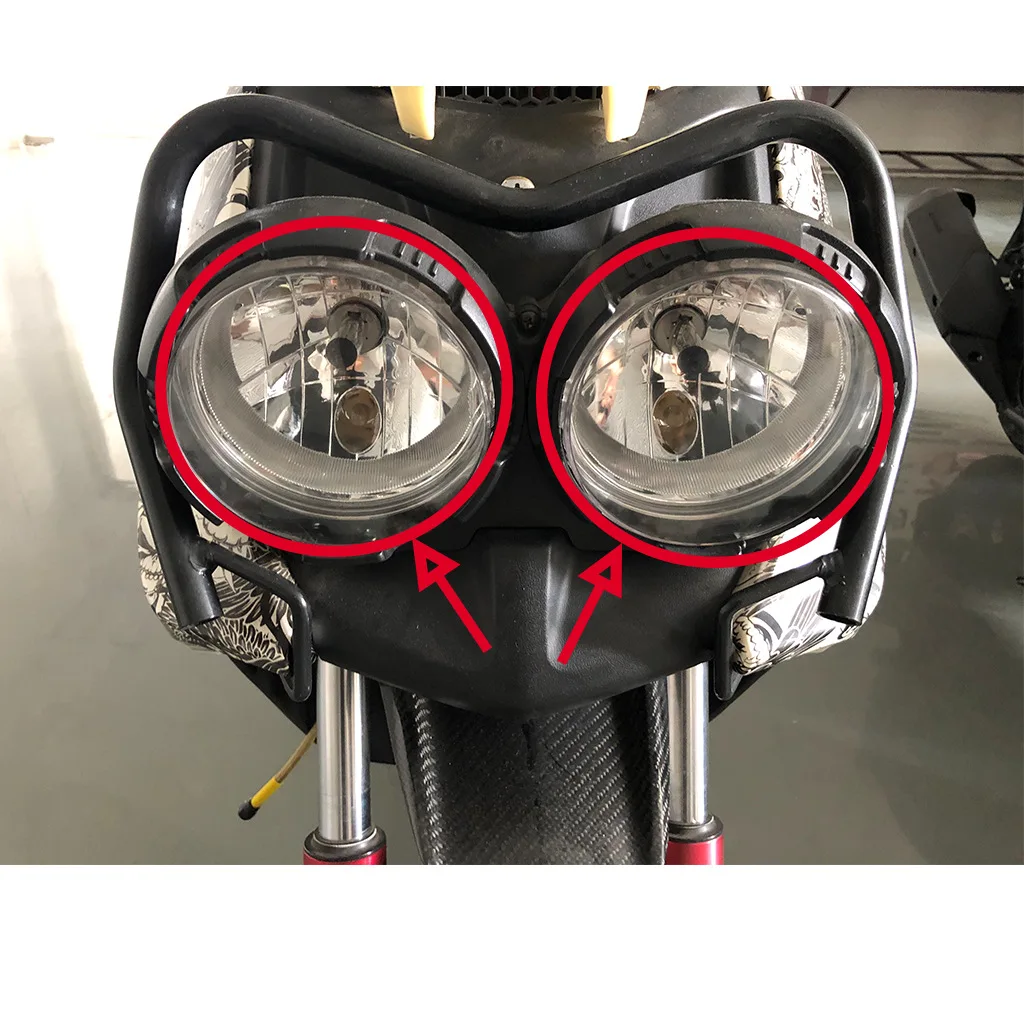 For Yamaha BWS X 125 motorcycle front headlight modification carbon fiber water transfer printing plastic shell accessories