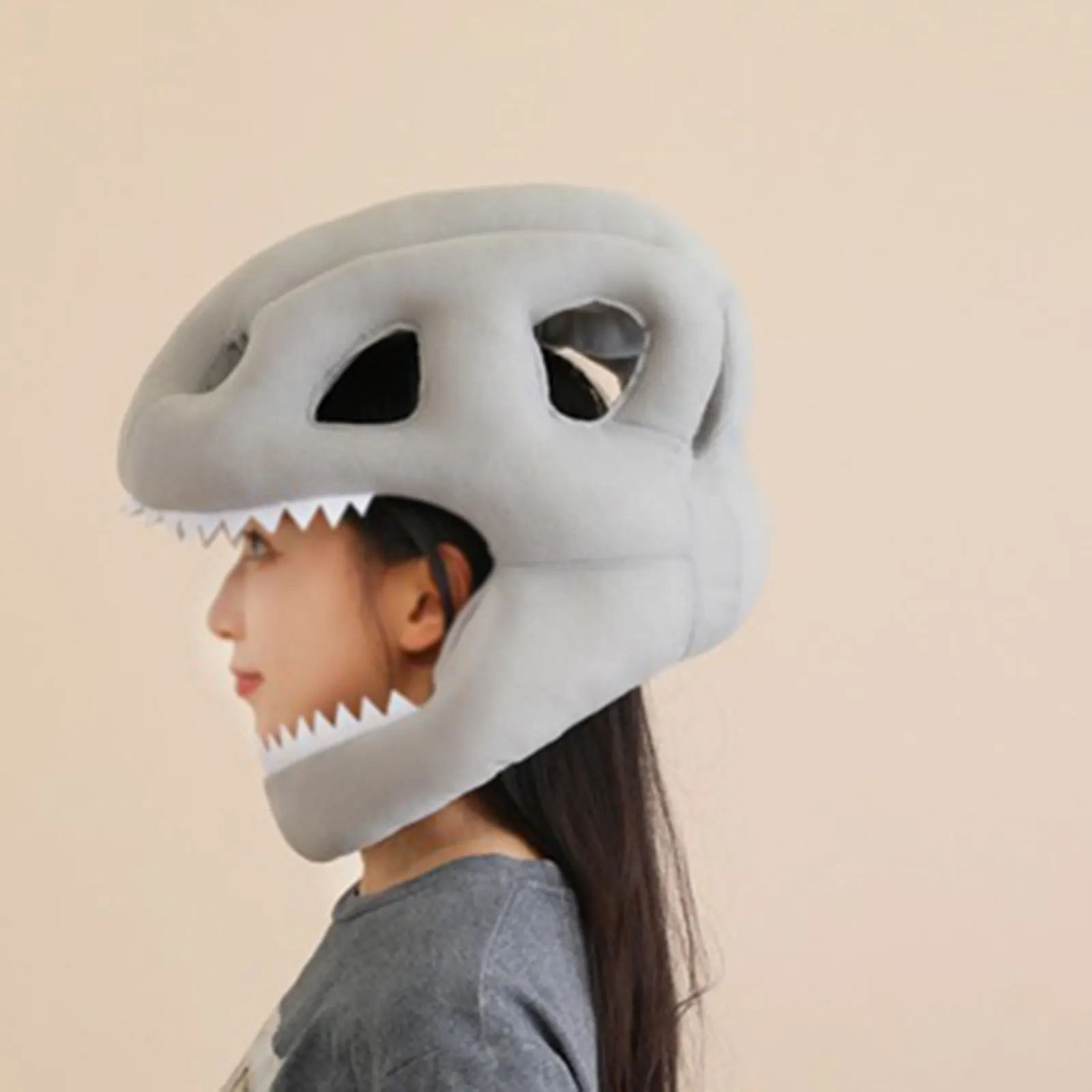 Set di costumi da scheletro di dinosauro Maschera novità per ragazzi e ragazze Accessorio per la colonna vertebrale per compleanno in maschera, Natale, Halloween