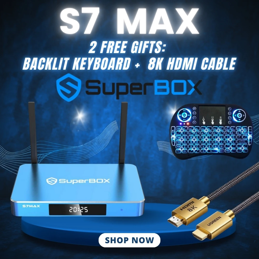 

[Genuine]SuperBox S7 Max Android TV Box Compatible Upgraded from S7 Pro, S6 Ultra,Similar to vseebox v3 v6 plus elite ultra