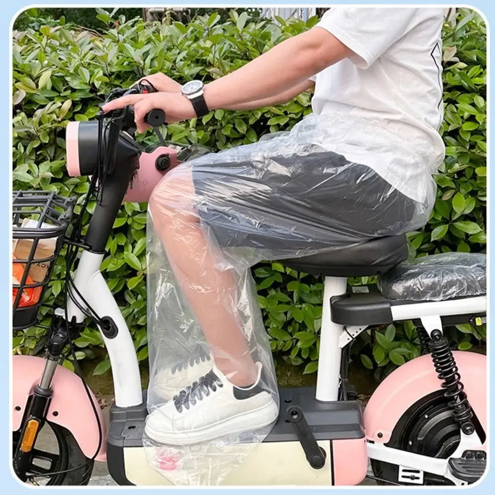 AliExpress Travel Cycling Transparent Disposable Raincoat Thickened Waterproof Foot Wrap Rainpants Oil Resistant Foot Sealing Rain Pants