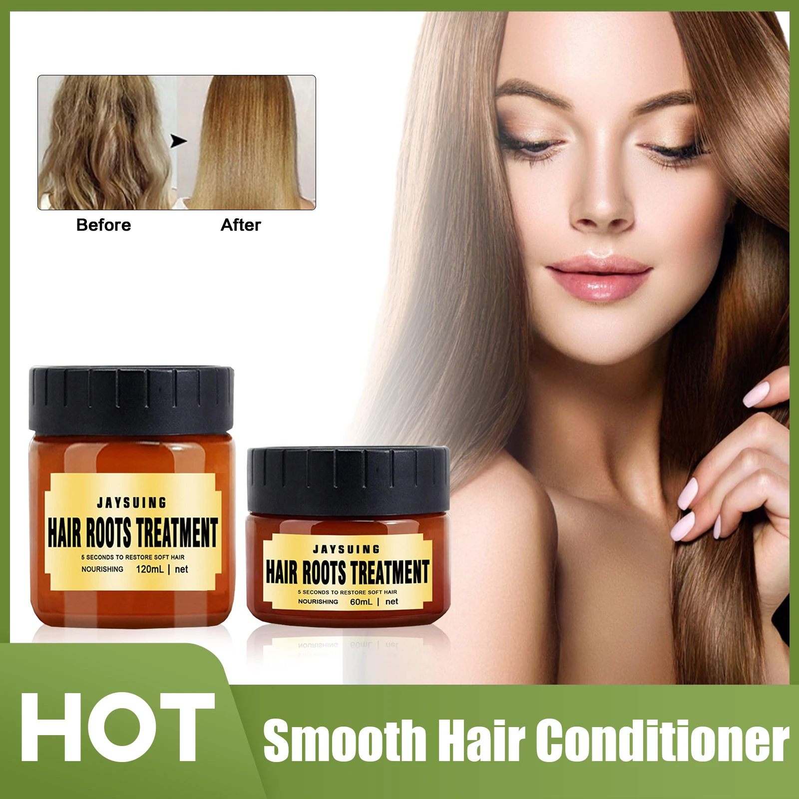 

Frizzy Treatment Hair Conditioner Improve Split Ends Repairing Damaged Curly Deeply Moisturizing Roots Hair Mask Conditioner