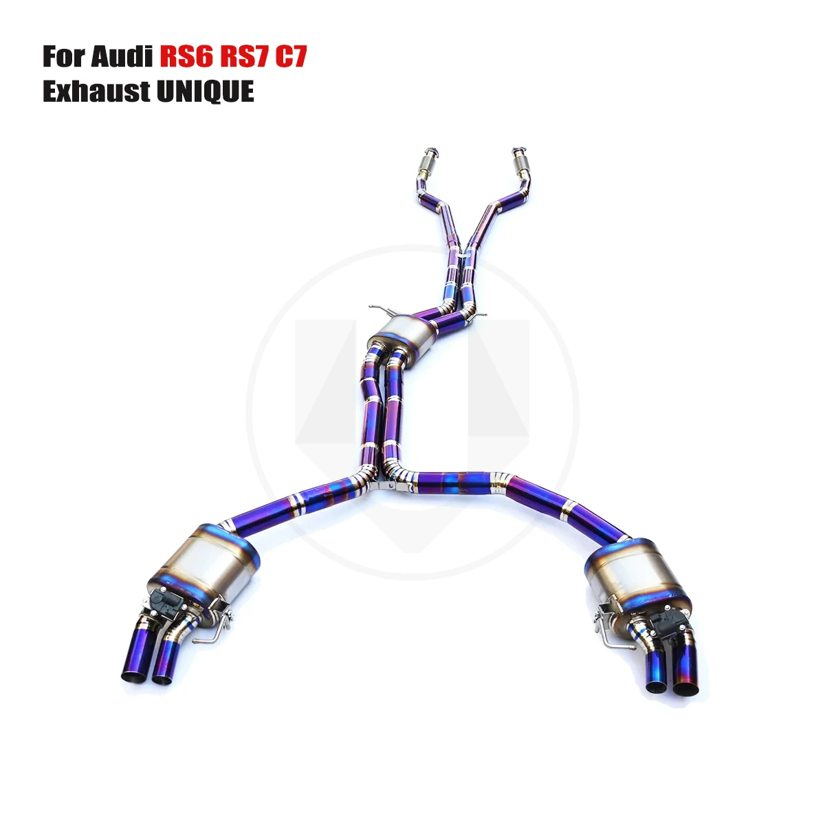 

UNIQUE For S6 RS7 C7 performance valve titanium exhaust system TC4 titanium alloy exhaust muffler