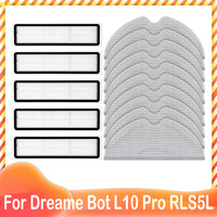 Hepa Filter and Mop Rag Pad Replacement Kit for Xiaomi Dreame Bot L10 Pro Model Name: RLS5L Robotic Vacuum Cleaner Parts