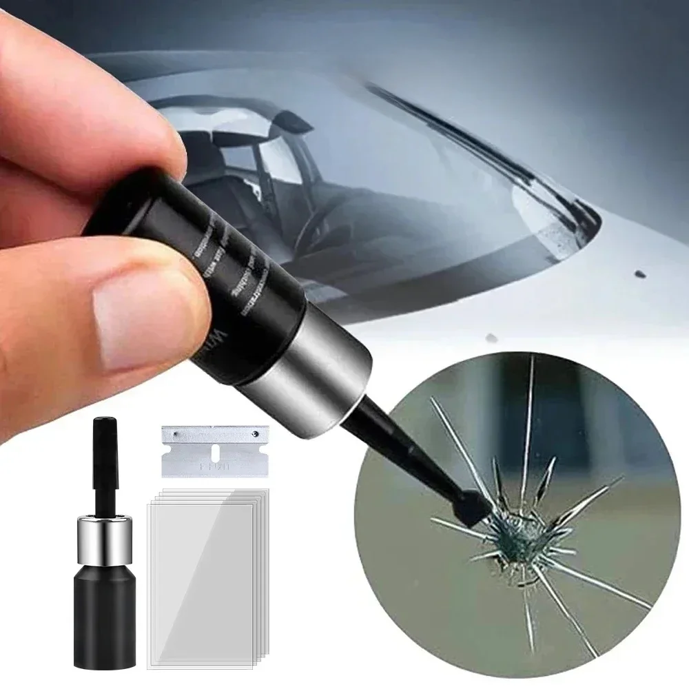 Autoglasreparatie Raamscheuren Gone Kit Verwijder krassen Auto Vrachtwagen Motorfietsen Gebroken reparatie Voorruit Crack Recovery Set - afbeelding 2