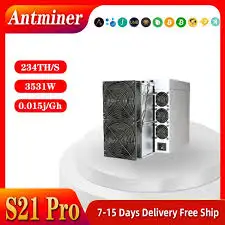 SO PERFECT BITMAIN ANTMINER S21 PRO (234TH) BITCOIN CRYPTO ASIC MINER