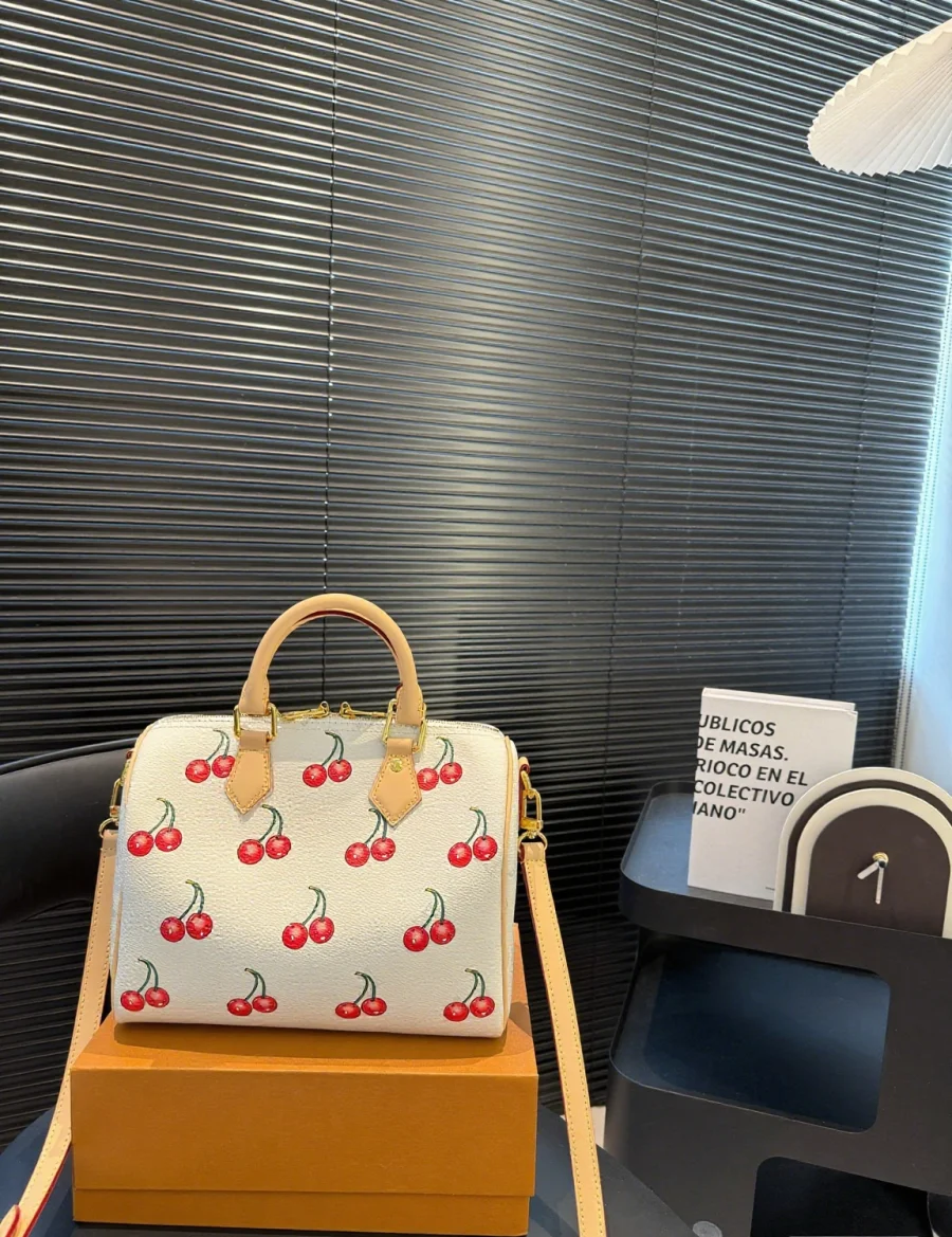 

2025 New and Fashionable Cherry Pillow High-quality and Multifunctional Accessory Handheld Crossbody Printed Bag ZXM003