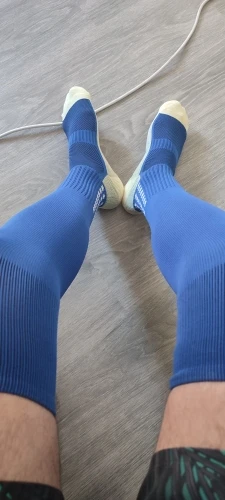 New Long Football Socks Silicone Suction Cup Grip Anti Slip Soccer Socks Sports Men Women Baseball Rugby Socks photo review