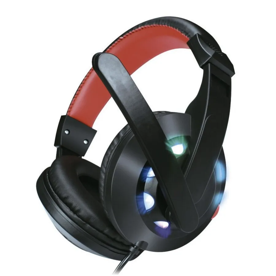 Fone de Ouvido Gamer LED RGB headphone headset vermelho e preto - FOG-2 - Envio Rápido P/ Todo o Brasil