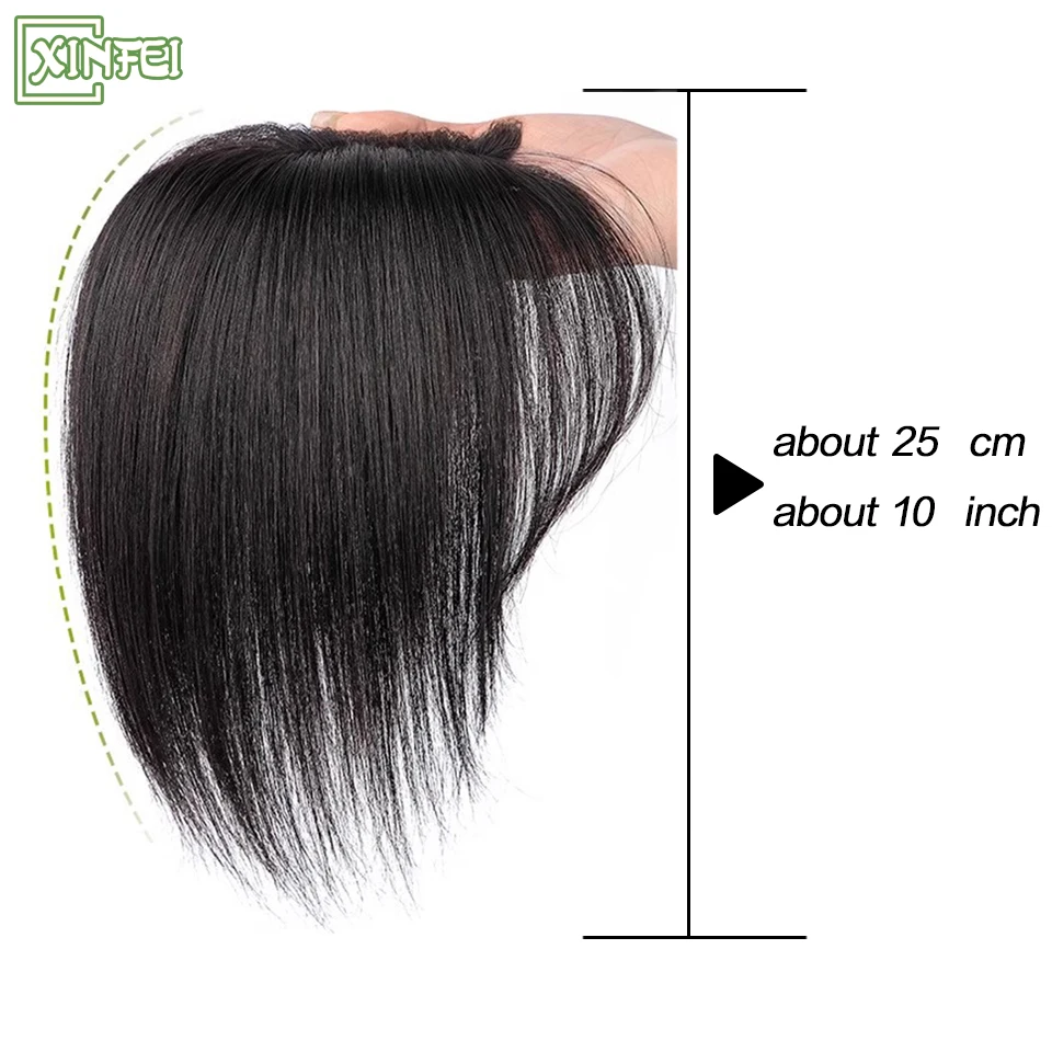 XINFEI Comic Eight-character Bangs Wig For Women To Increase Hair Volume And Cover Gray Hair Replacement Wig