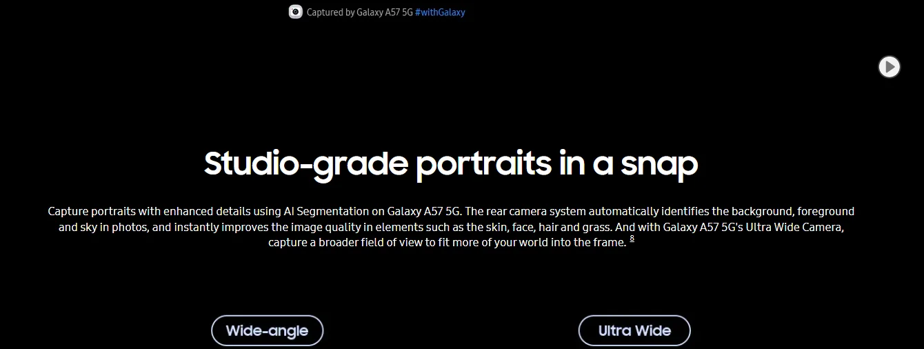 Samsung Galaxy A57 5G AI Smartphone Exynos 1680 50MP Wide Angle Camera 6.7" Super AMOLED 120Hz Display 5000mAh Battery Cellphone NFC