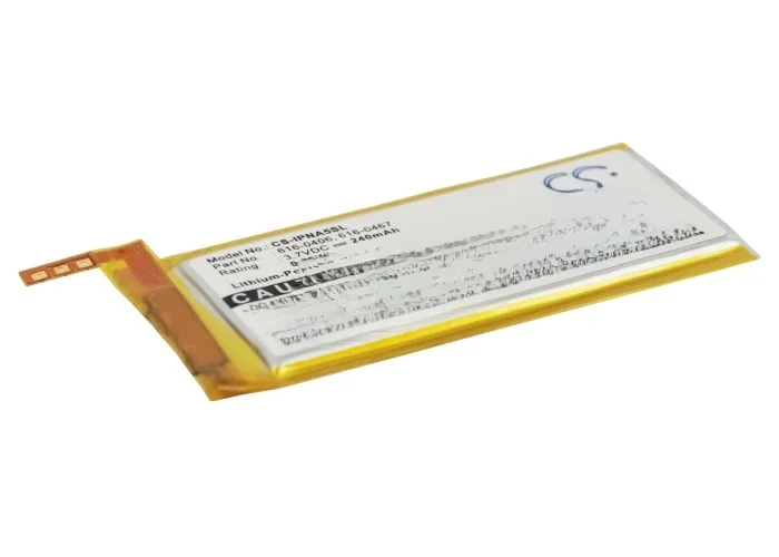 Cameron Sino 240mAh / 0.89Wh Battery for Apple 616-0406  616-0467 P11G73-01-S01 iPod Nano 5th