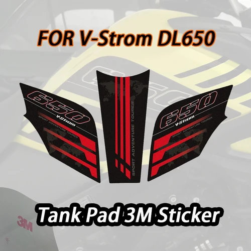Imagen 1 del producto Almohadilla de tanque de combustible, pegatinas protectoras para motocicleta, tapa de llenado, calcomanías, accesorios para SUZUKI VSTROM 650 650XT DL650