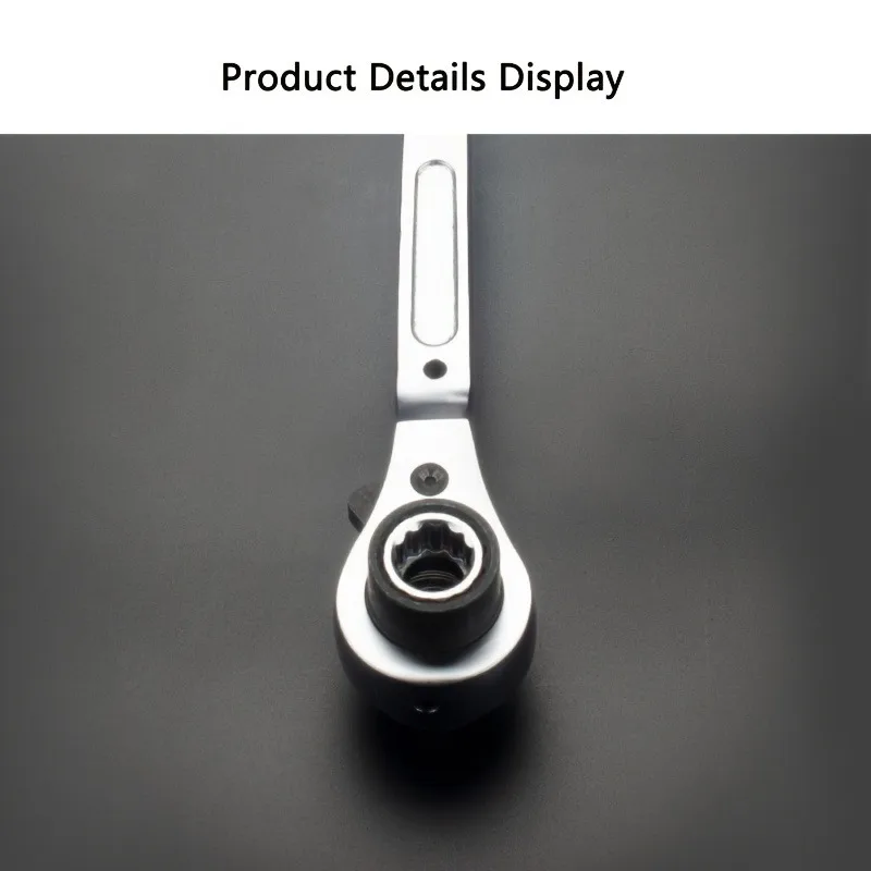 1pc 8 in 1 Dog Bone Ratchet Wrench Set, Double-Sided Automatic, Adjustable Steel, Multifunctional, Very Useful, for Easy Work