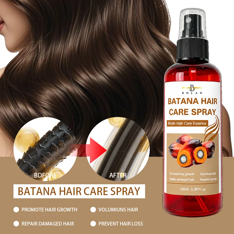 Batana Hair care spray For Outdoor Hair Care UV Defense Color Lock Nourish Dry Scalp Repair Lightweight Portable Travel