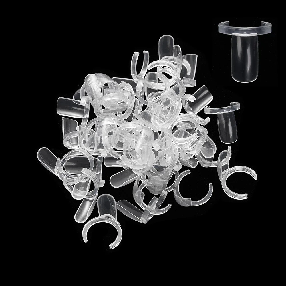 50pcs vernis à ongles couleur échantillon carte d'affichage anneau naturel Transparent outils de manucure