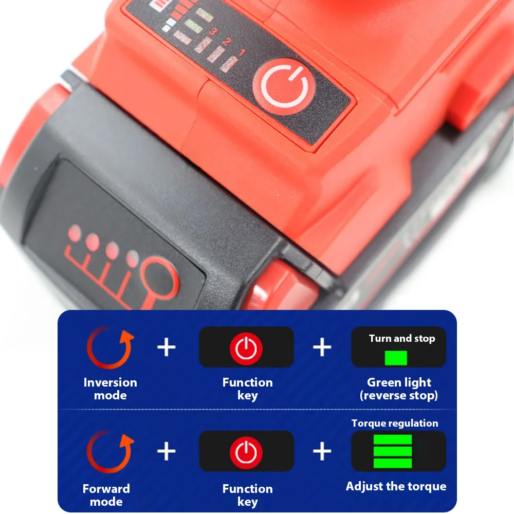 مفتاح ربط لاسلكي ميلووكي M18، عزم دوران عالي بدون فرش 1300 نيوتن متر، 0-5000 دورة في الدقيقة لإصلاح السيارات، أداة طاقة ليثيوم أيون #5