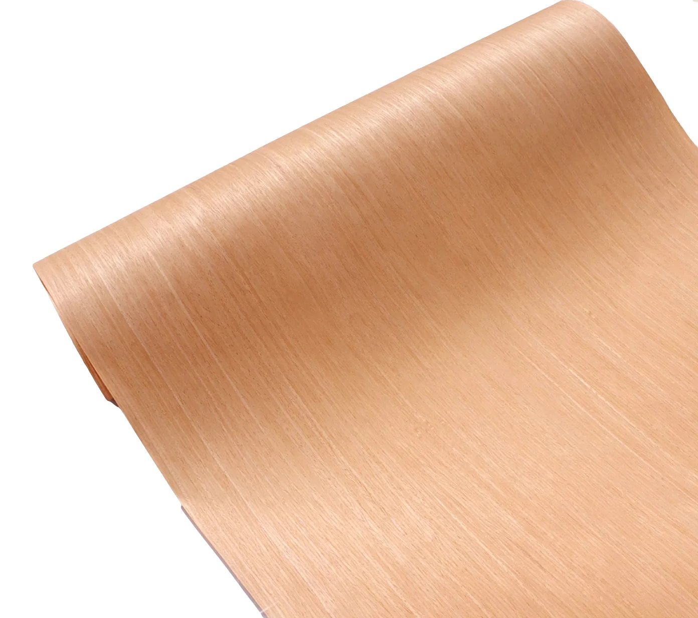 L:2.5meters Width:58cm Technology Red Oak Straight Grain Veneer  Audio Furniture Wood Veneer (back non woven fabric)