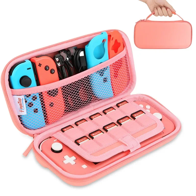 Novo estojo de transporte compatível com nintendo switch lite, bolsa portátil nintendo switch lite