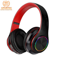 B39 Bluetooth headset UV foldable sports head-mounted wireless headset luminous stereo sound