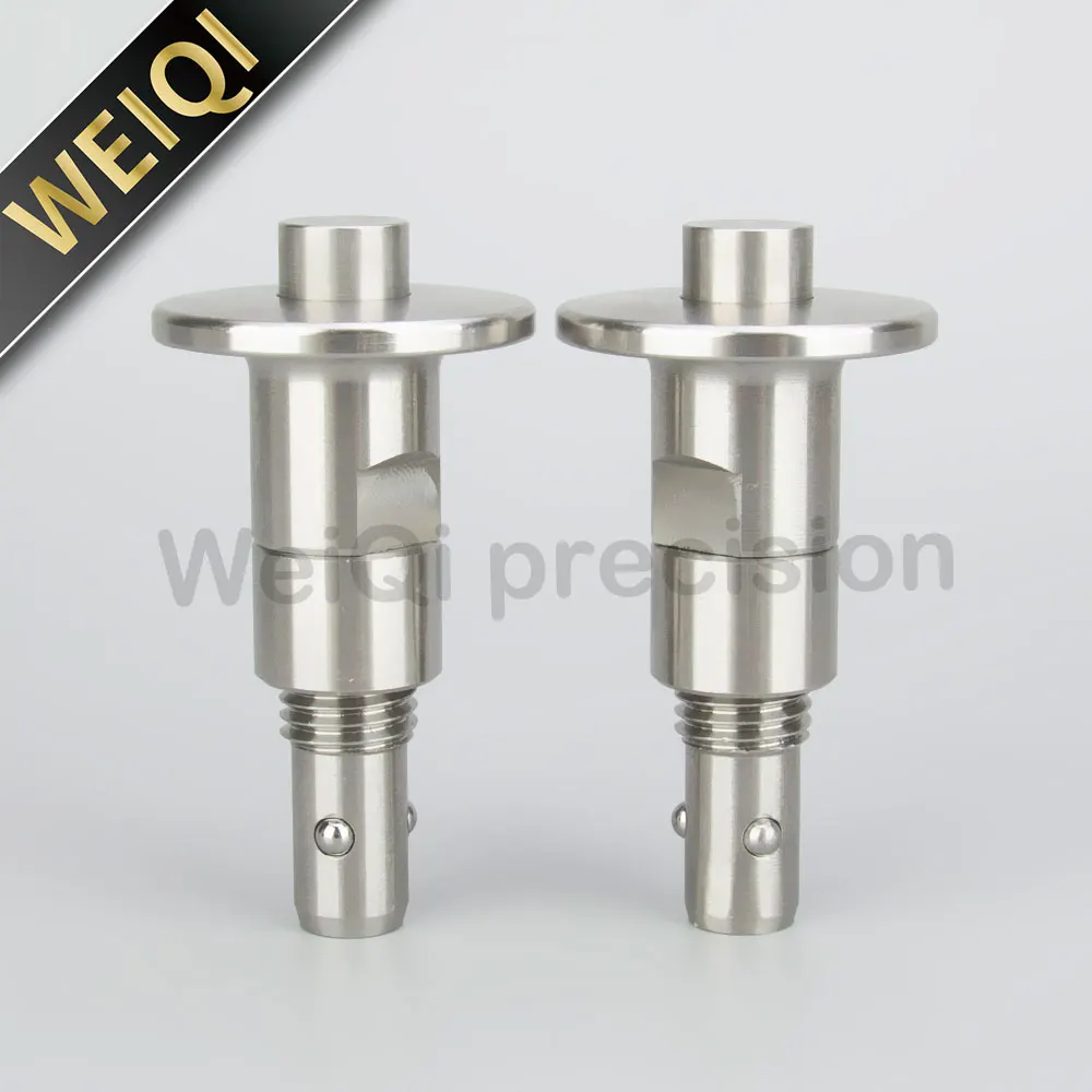 Adjustable Length VCN126 SUS304 Stainless Steel Three Balls Spring Locking Pin with Button Handle Qiuck Realease Pin