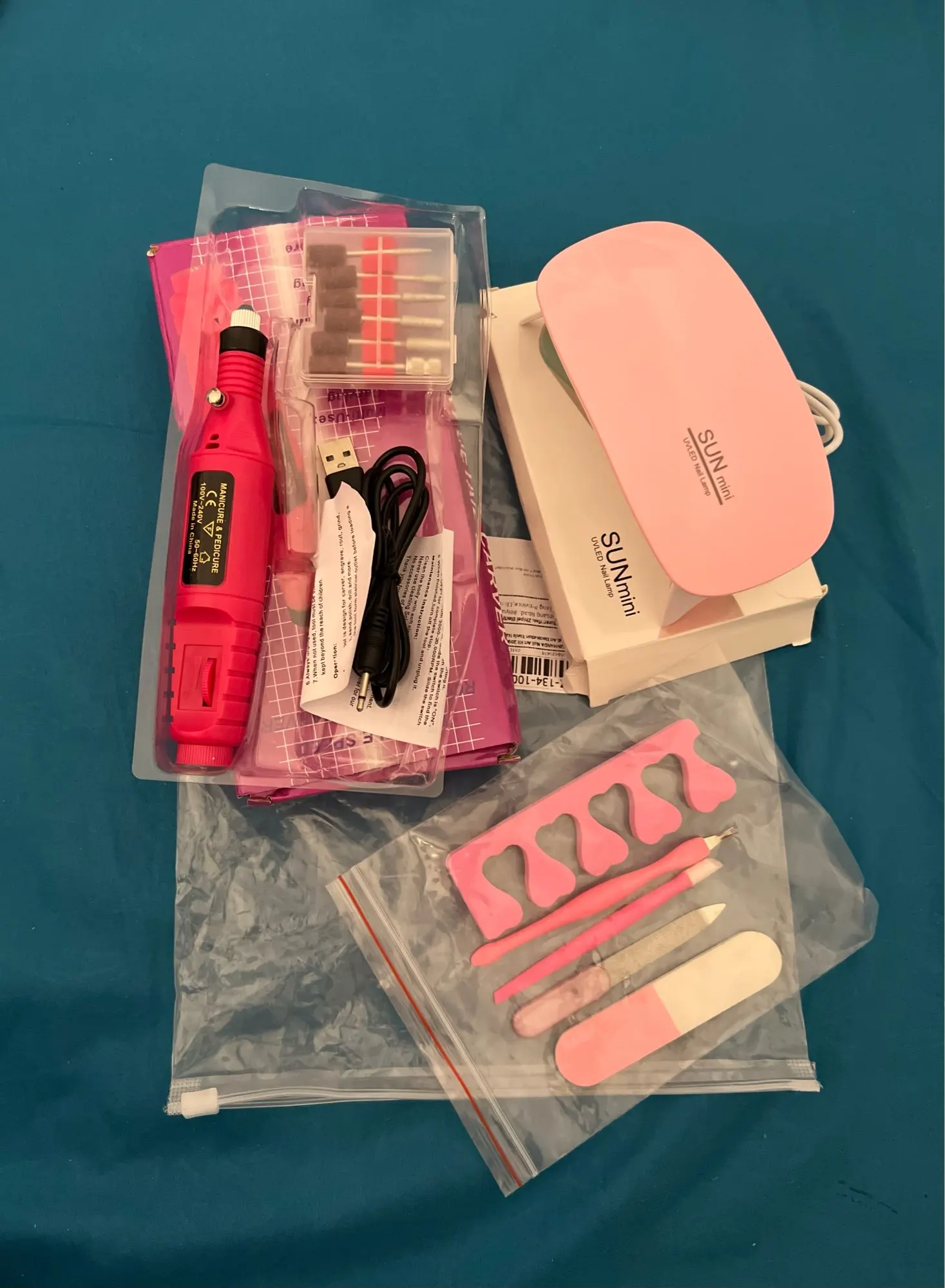 Kit Manicure Completo — Lâmpada UV LED + Broca Elétrica 20.000 RPM photo review
