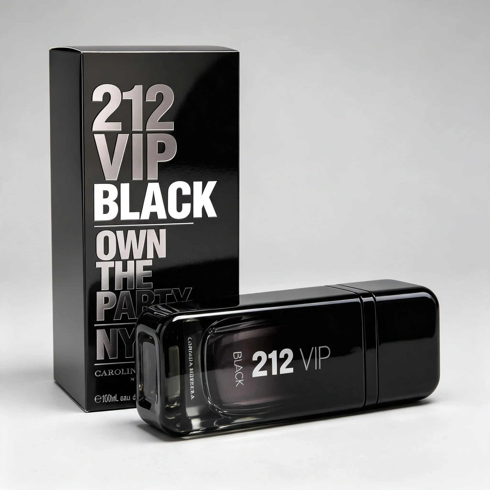 Perfume masculino clássico 212VIPblack em spray 100ml, longa duração, feito especialmente para festas.