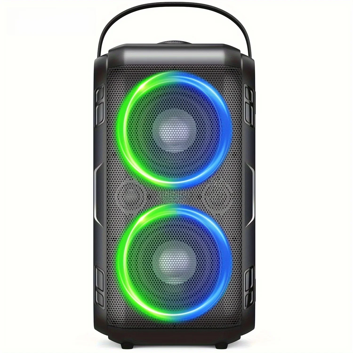 W-KING T9-2 80W RMS – przenośne głośniki Bluetooth do użytku na imprezach, bezprzewodowy boombox z dwoma głośnikami (2 x 4,04 cala), głośny dźwięk 105 dB, idealny do organizacji dużych imprez. — zdjęcie produktu 9